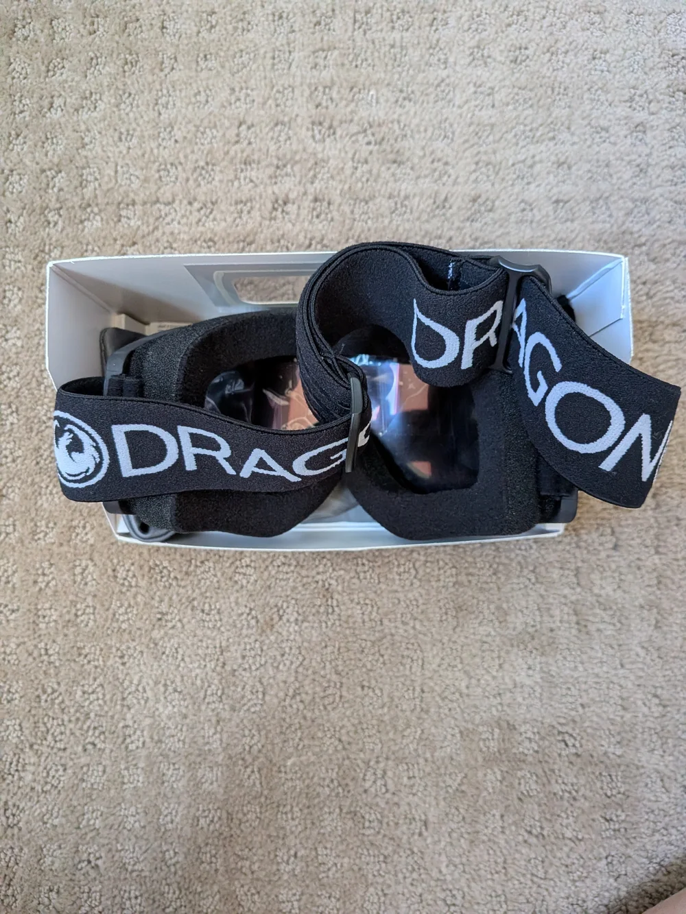 Dragon Alliance DX3 OTG Snow Goggles — Black / LumaLens Red Ion - Used Once